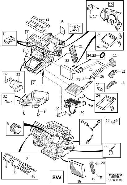 Volvo S40 Hvac Blend Door Actuator. Cam Disc - 30733901 | DARCARS Volvo ...