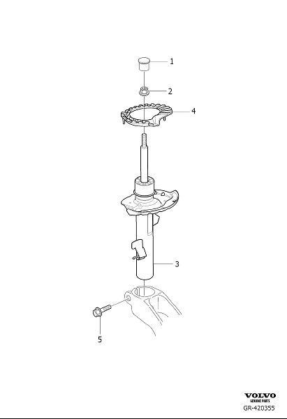 1984 Volvo Spacer. Shock Absorber. Suspension, Coil Spring and Torsion ...