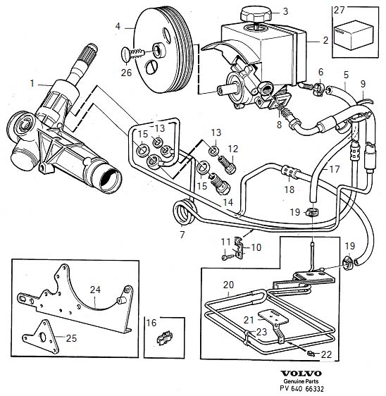 1990 Volvo Power Steering Reservoir. REPAIR KIT - 271732 | DARCARS